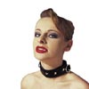 Leather Collar with Stud Detail