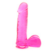 Dong with Suction Cup Pink 6 Inches